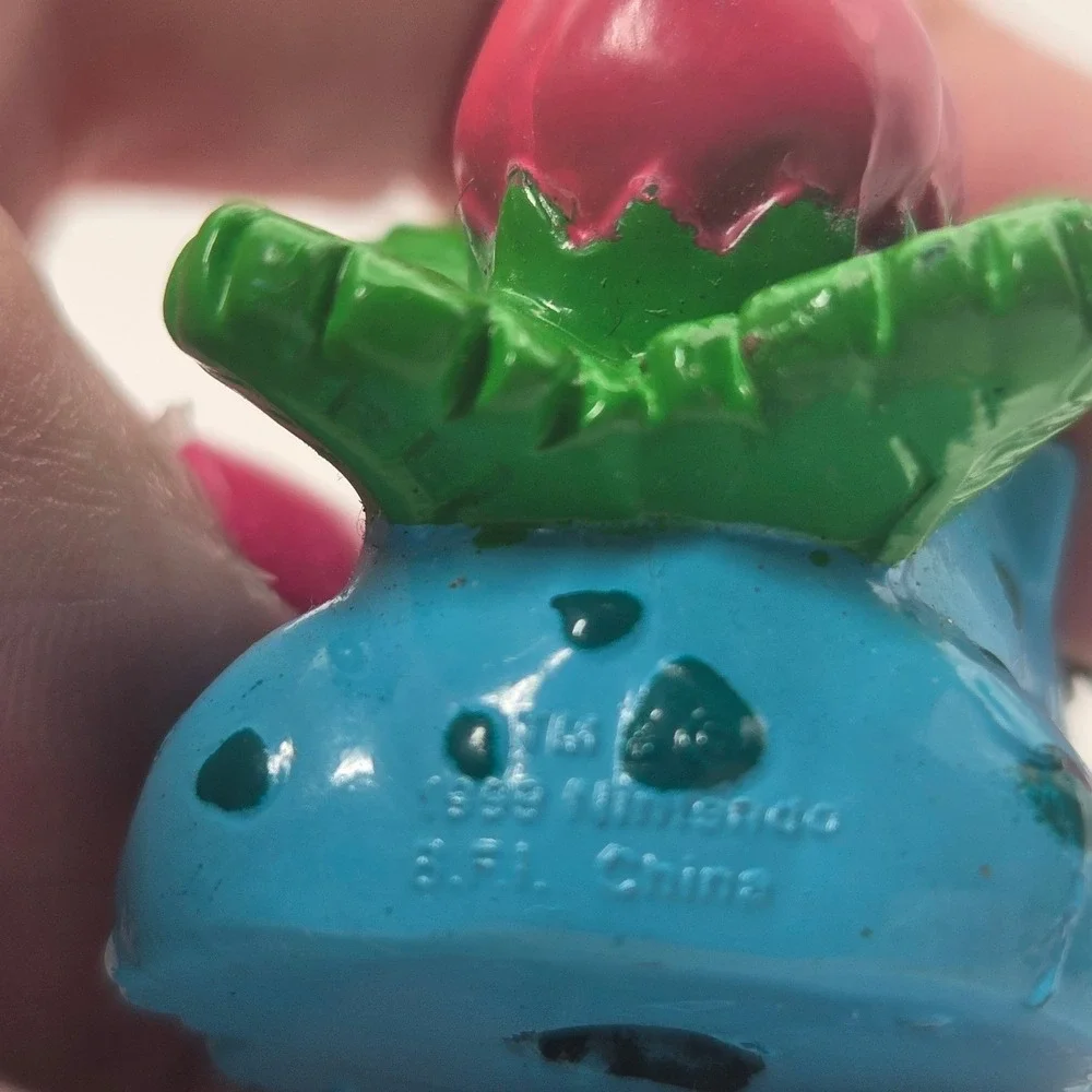 Pokemon Bulbasaur Basic Fun BFI Keychain Figure 1998 Nintendo Vintage